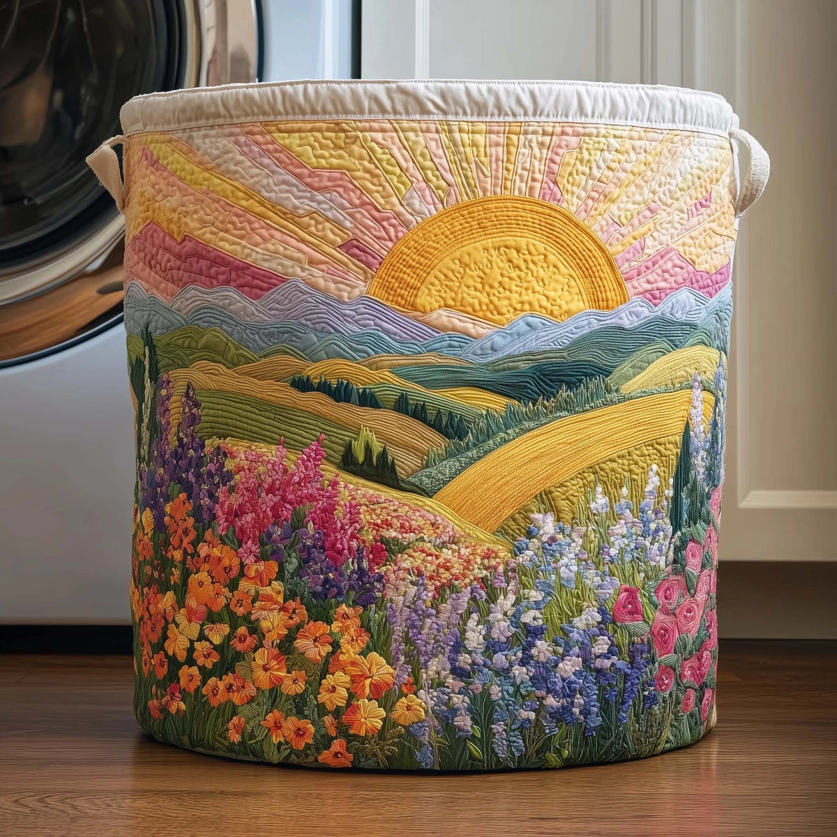 Winnie | Cesta para la Ropa Acolchada a Mano