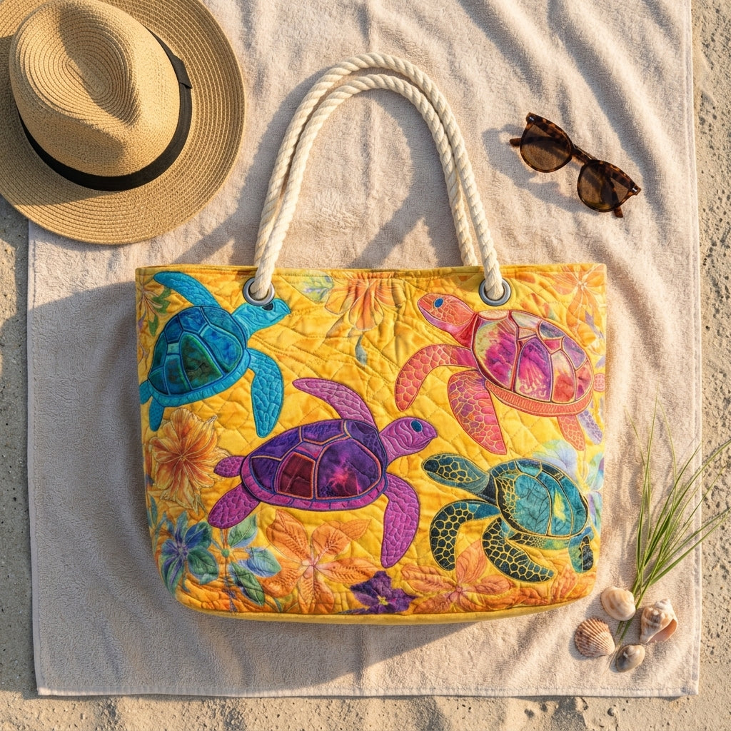 Borsa da Spiaggia - Sogno di Tartaruga Corallo