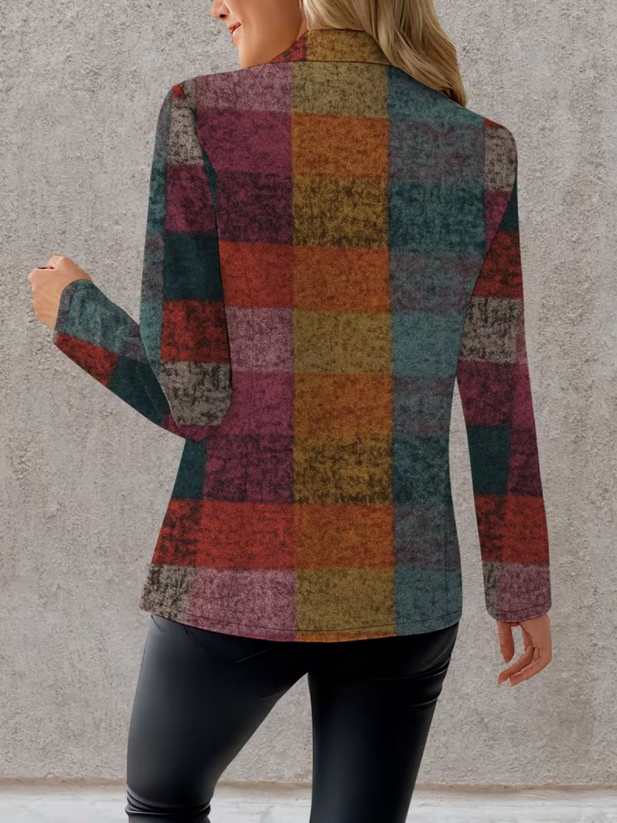 Gabriella™ | Blazer a Quadri Autunnale