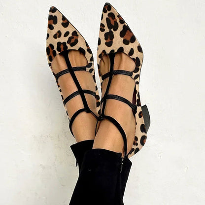 Franca – Zapatos de Tacón con Correa Estampada