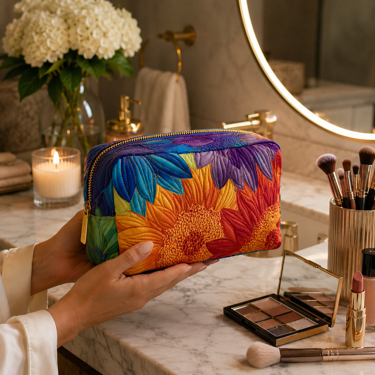 Borsa per Trucco Estiva a Cuscinetto