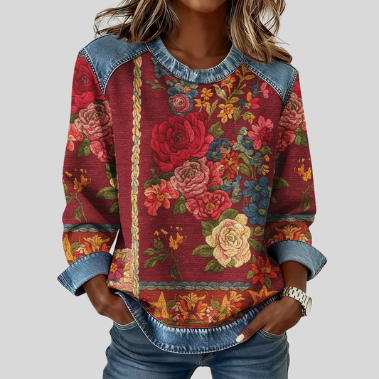 Patrizia™ | Felpa con Stampa Floreale