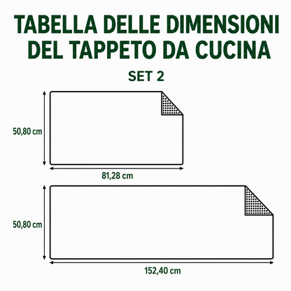 Tappeto da cucina antiscivolo con conchiglie in riva al mare