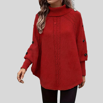 Maria™ | Maglione a Collo Alto a Treccia