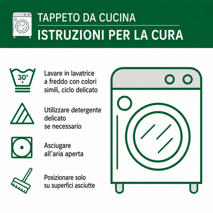 Tappeto da cucina antiscivolo con cavalli in movimento