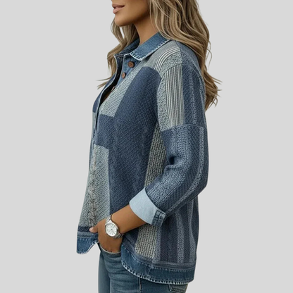 Serena™ | Felpa con Stampa Colorblock