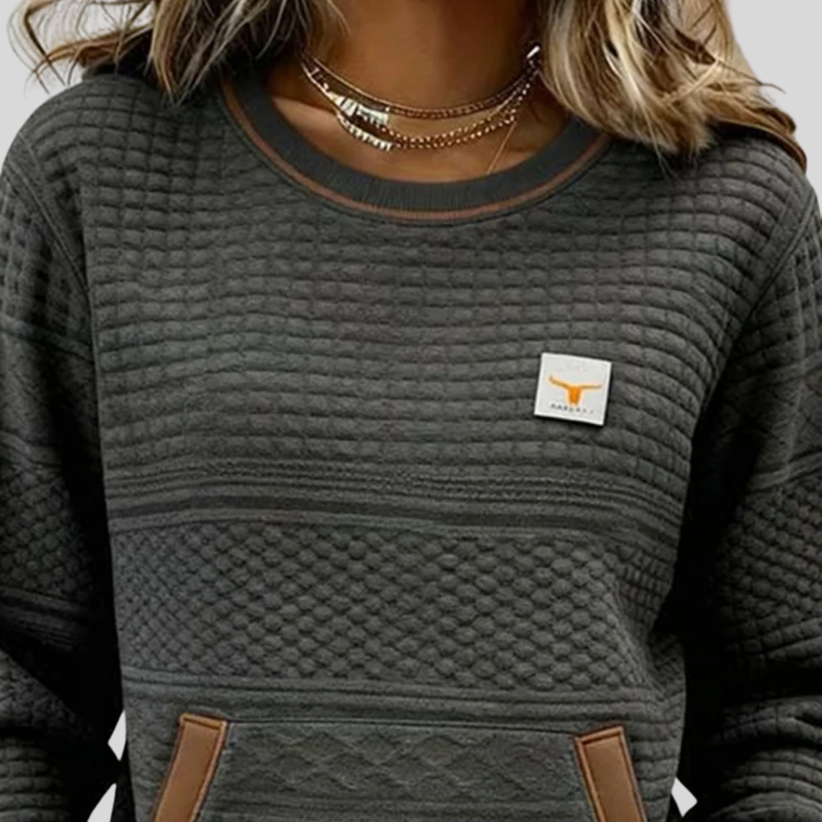 Beatrice™ | Felpa con Collo a Girocollo Colorblock