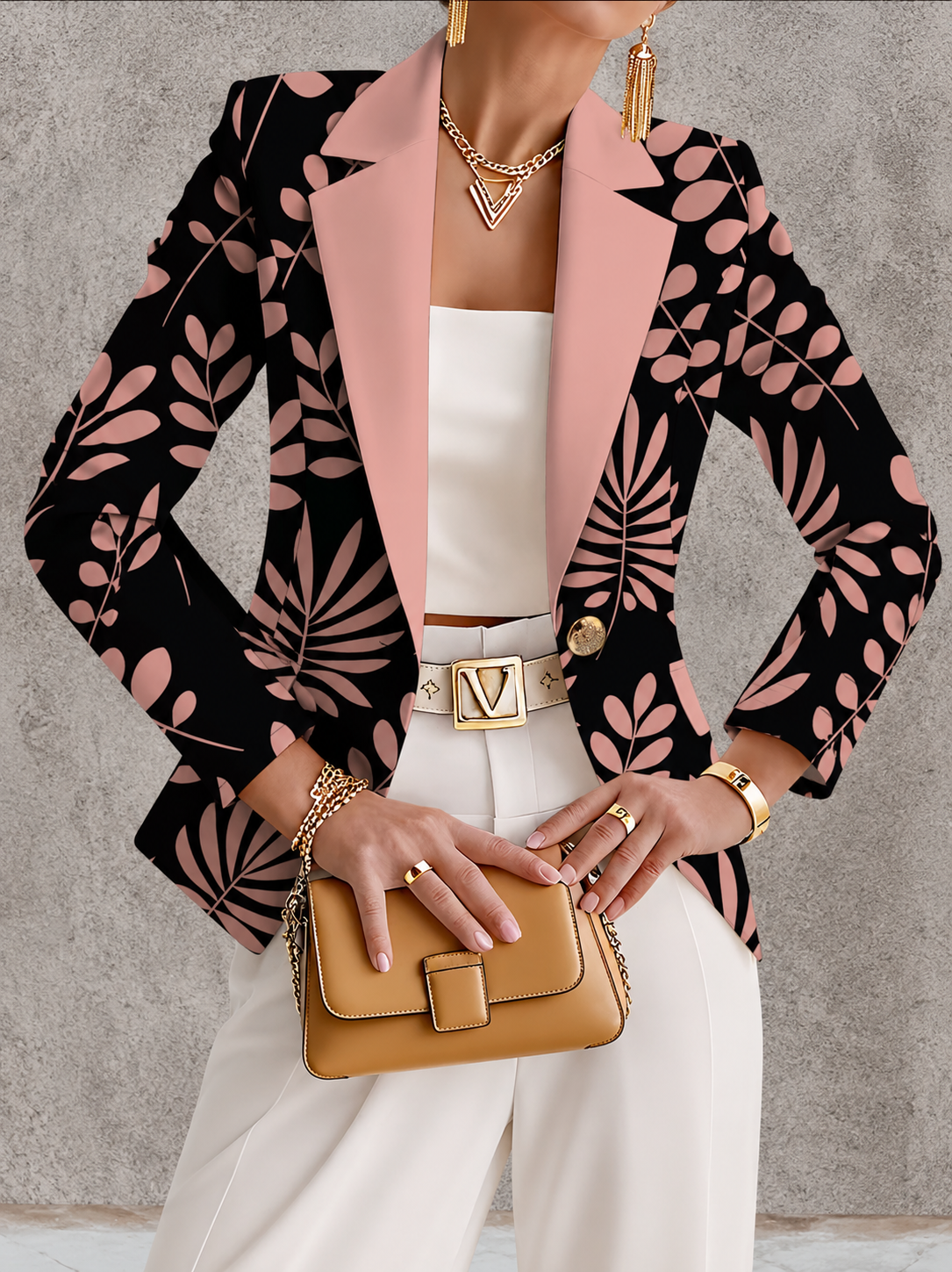 Rosanna™ | Blazer Foglia Rosa