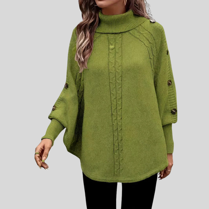 Maria™ | Maglione a Collo Alto a Treccia