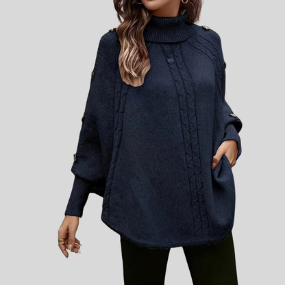 Maria™ | Maglione a Collo Alto a Treccia