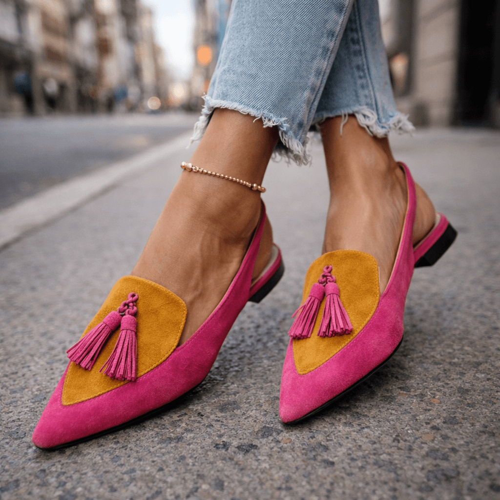 Elena – Sandalias con Tiras y Flecos