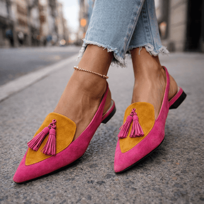 Elena – Sandalias con Tiras y Flecos