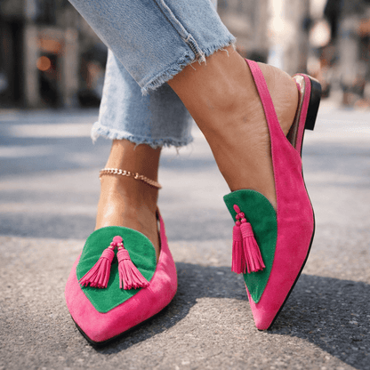 Elena – Sandalias con Tiras y Flecos