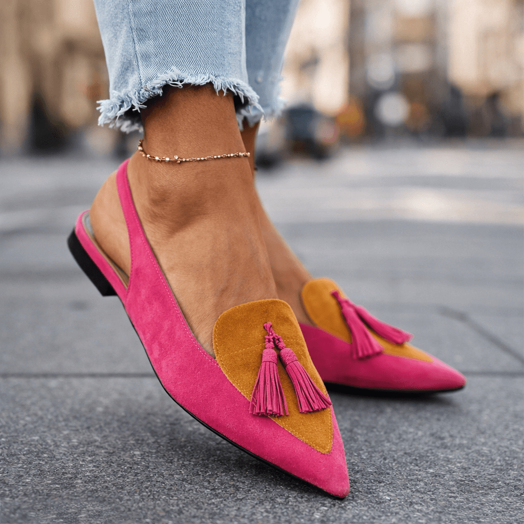 Elena – Sandalias con Tiras y Flecos