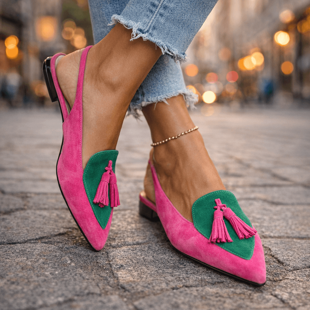 Elena – Sandalias con Tiras y Flecos