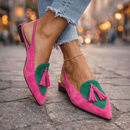 Elena – Sandalias con Tiras y Flecos