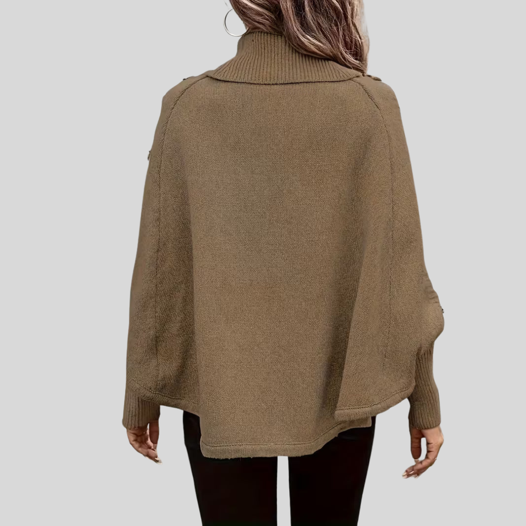 Maria™ | Maglione a Collo Alto a Treccia