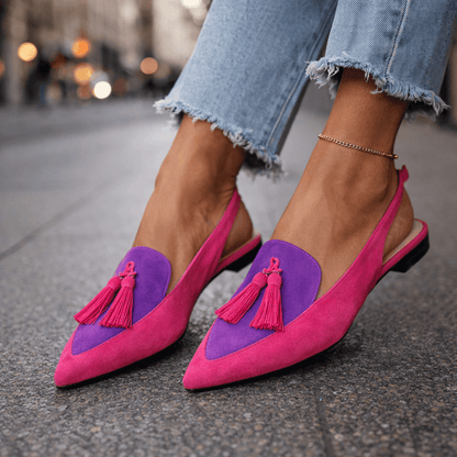 Elena – Sandalias con Tiras y Flecos