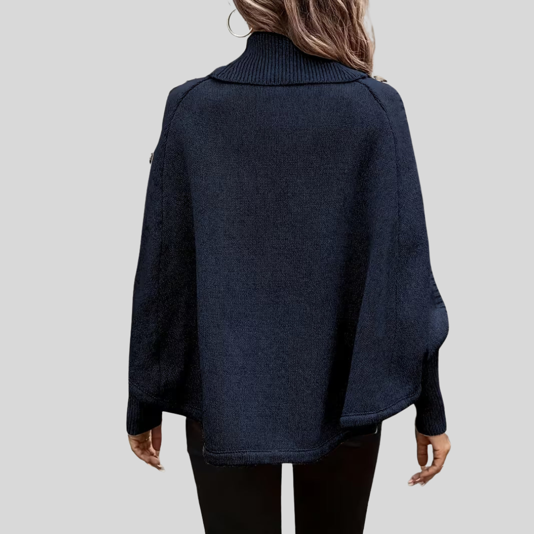 Maria™ | Maglione a Collo Alto a Treccia