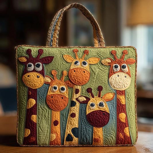 Borsa Tote Trapuntata - Giraffa