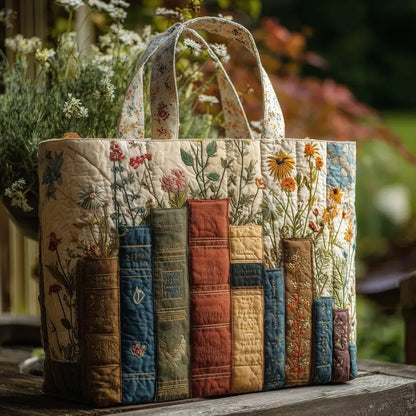 Borsa Artigianale Trapuntata - Libri e Fiori