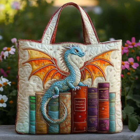 Borsa Trapuntata - Guardiano del Libro Drago Smeraldo