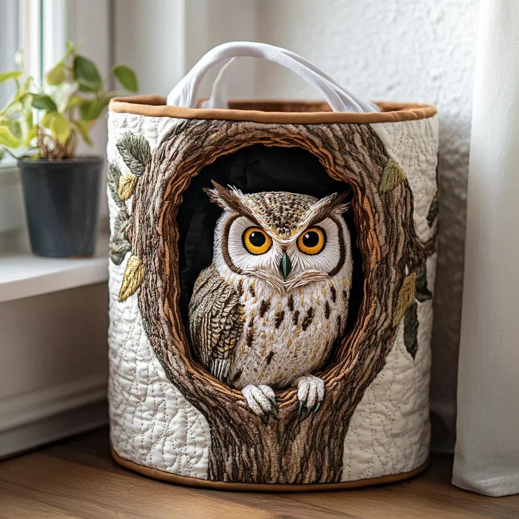 Faye | Cesta para la Ropa Acolchada a Mano