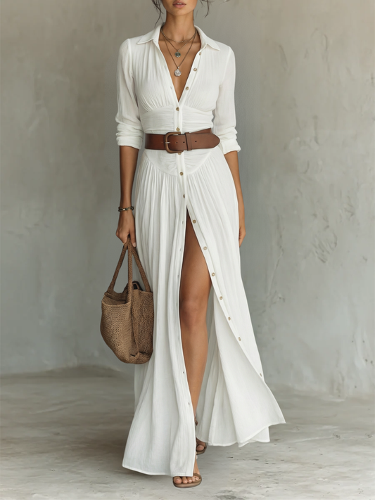 PRADIANA™ Vestido Camisero Signature