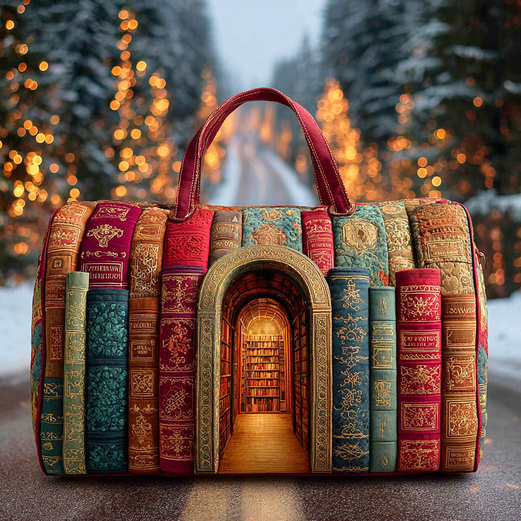 Borsa da viaggio trapuntata Hidden Library