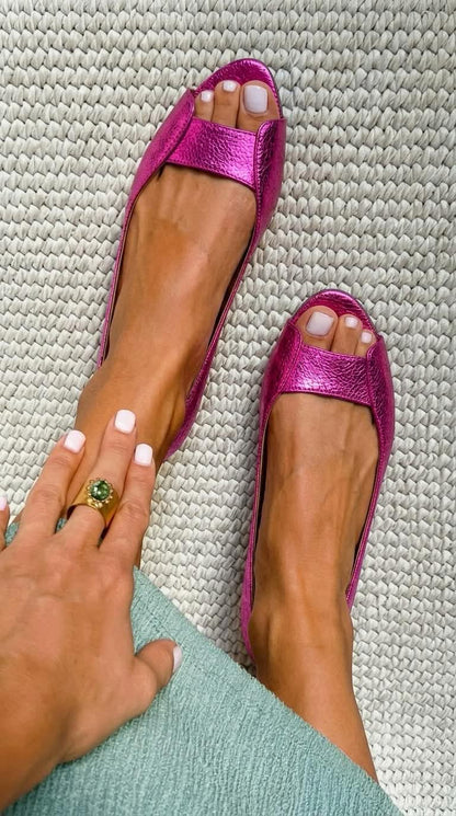 Adelina | Sandalias Doradas Confort