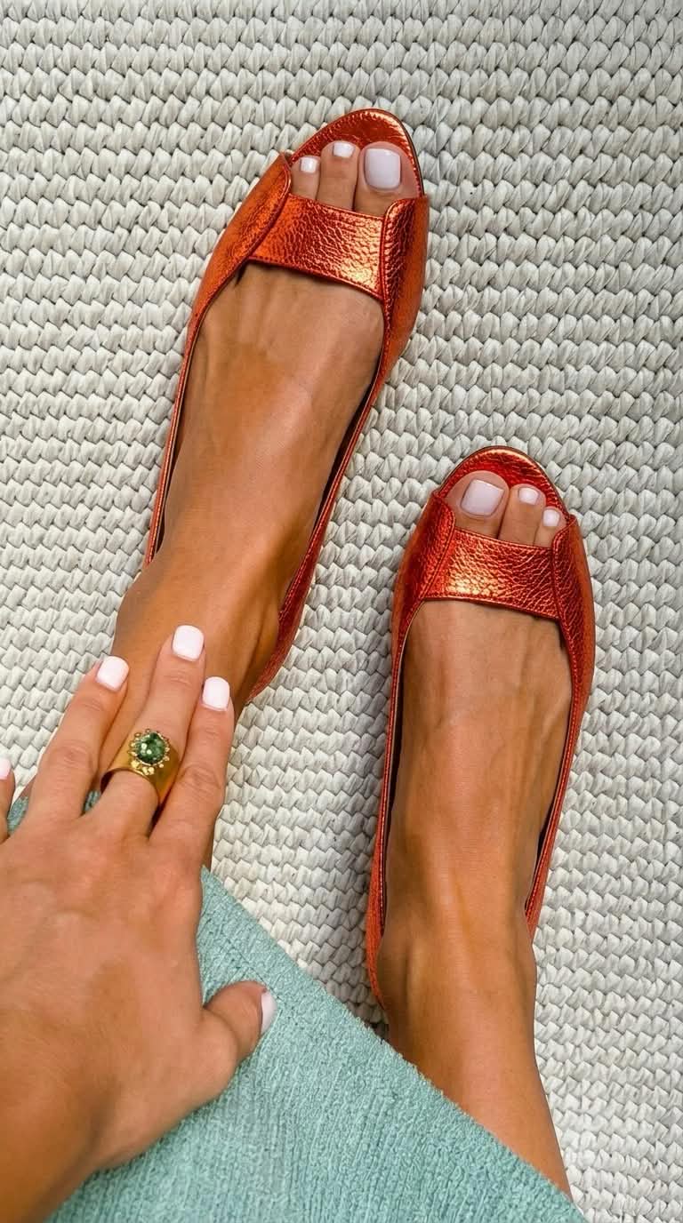Adelina | Sandalias Doradas Confort