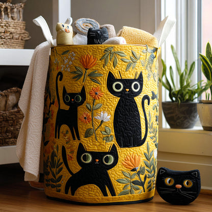 Luna – Cesto de Lavandería con Elegante Diseño de Gato