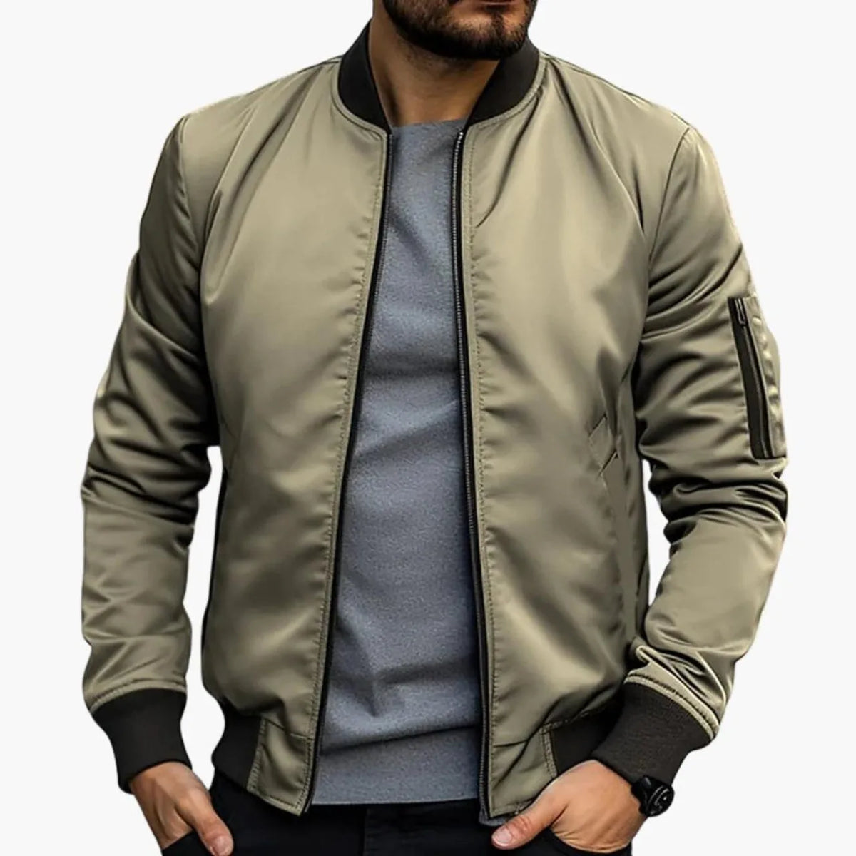 ARMANDO™ – Chaqueta Bomber Business Casual