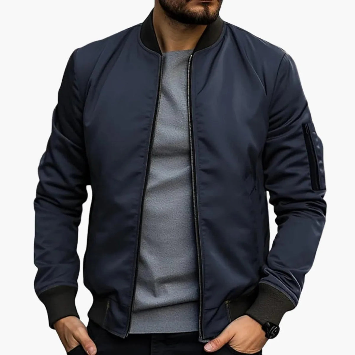 ARMANDO™ – Chaqueta Bomber Business Casual