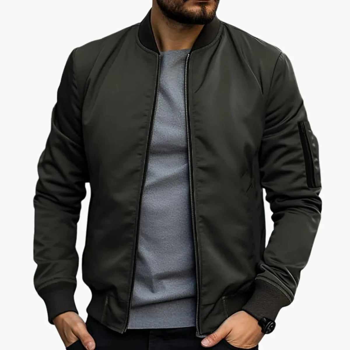 ARMANDO™ – Chaqueta Bomber Business Casual