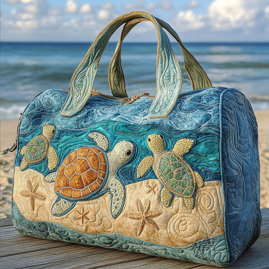 Borsa a tracolla trapuntata Turtly Cute