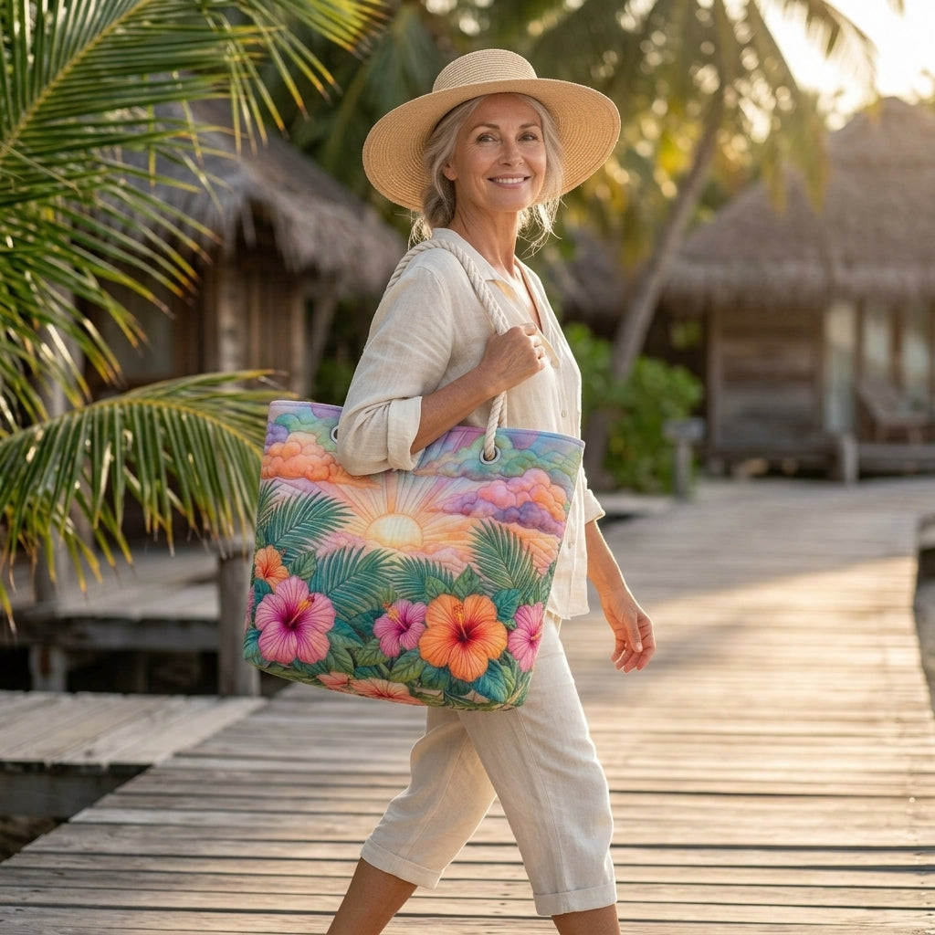 Borsa da Spiaggia - Alba Tropicale