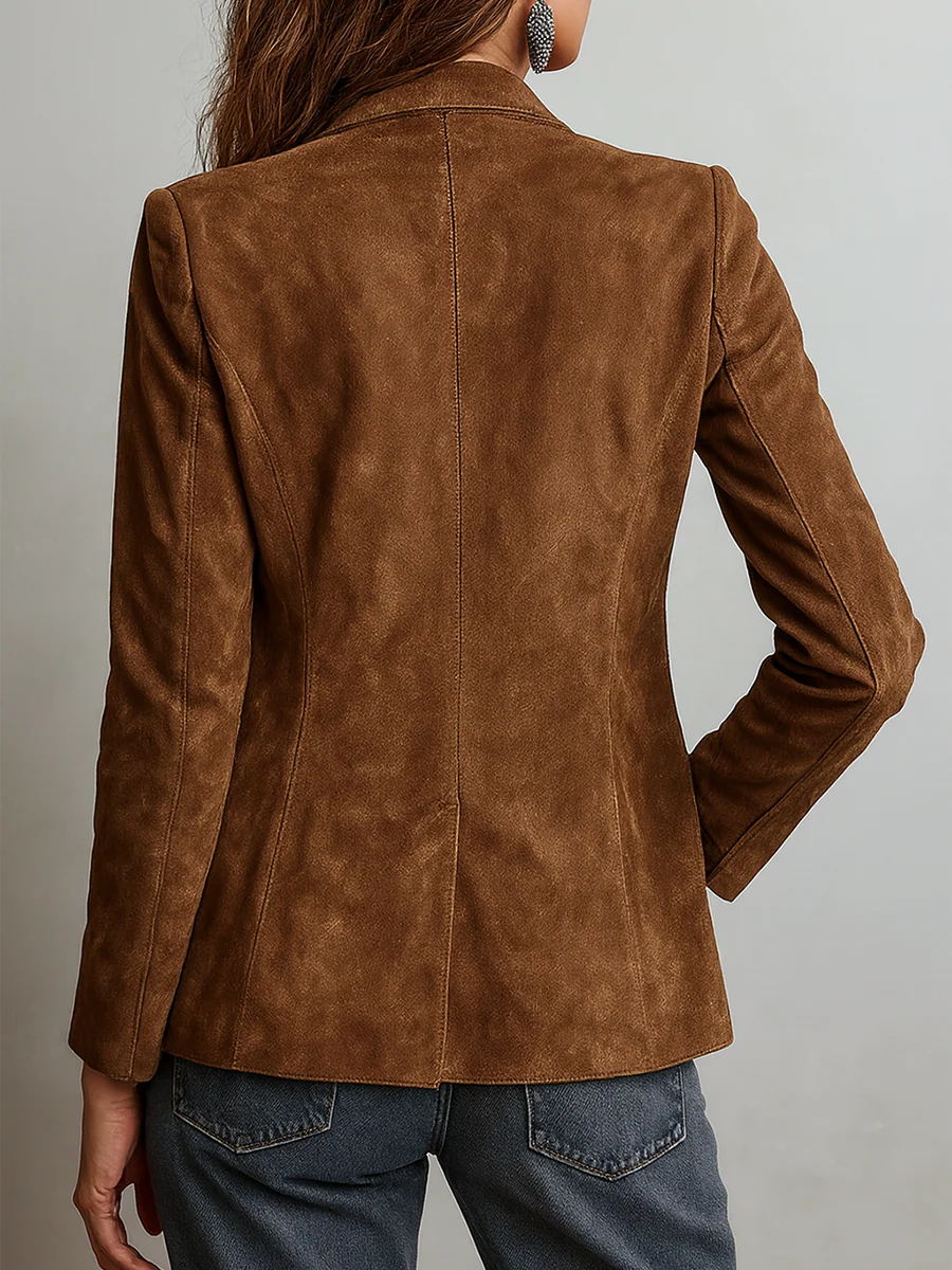 Blazer Vintage Donna Marrone