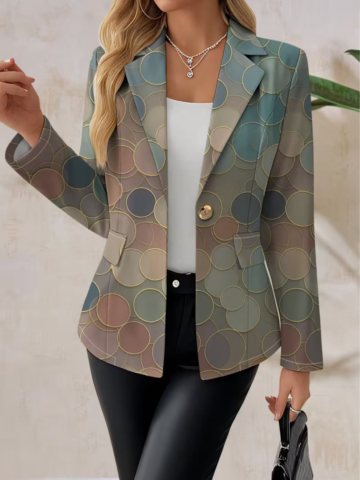 Margherita™ | Blazer a mosaico a pois