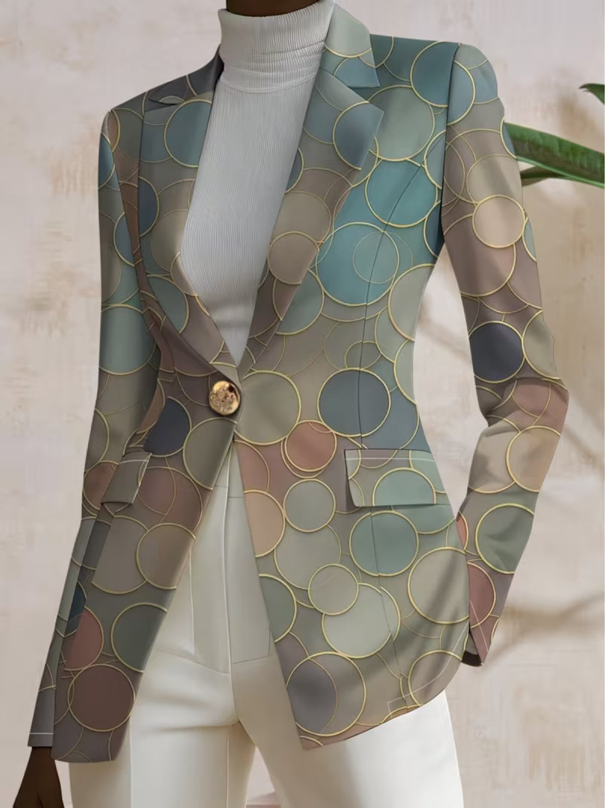 Margherita™ | Blazer a mosaico a pois