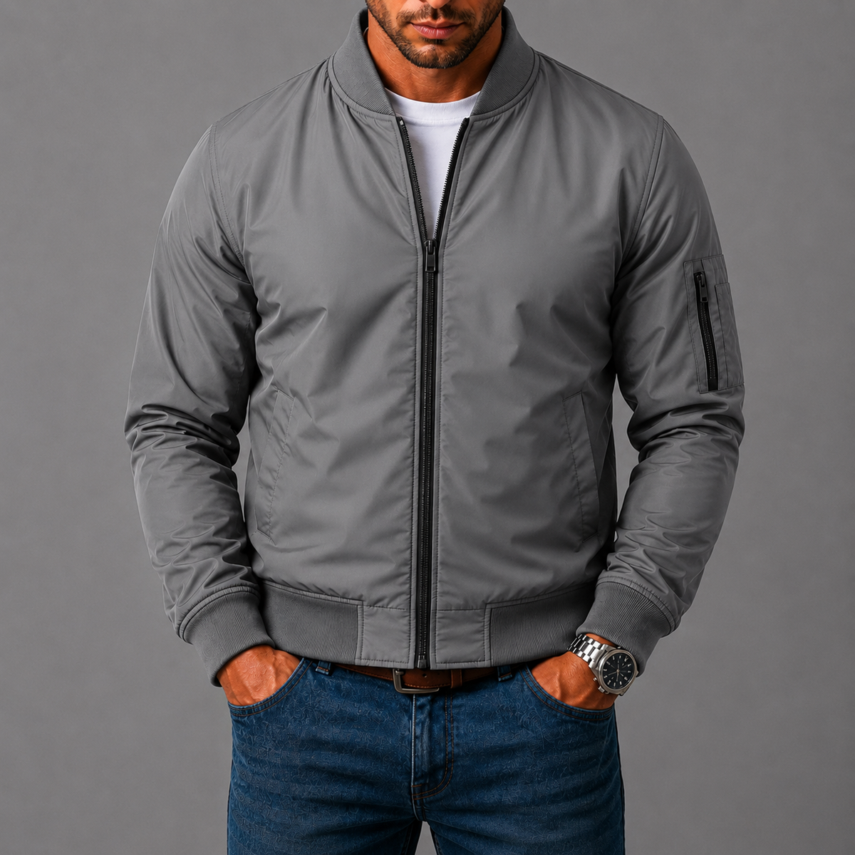 ARMANDO™ – Chaqueta Bomber Business Casual