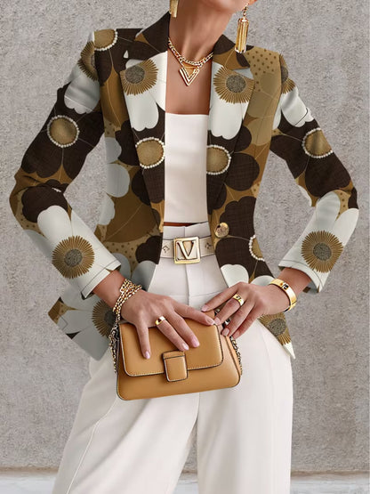 Claudia™ | Blazer con stampa margherita