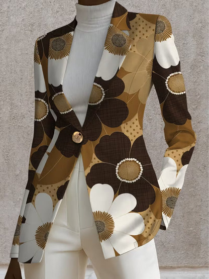 Claudia™ | Blazer con stampa margherita