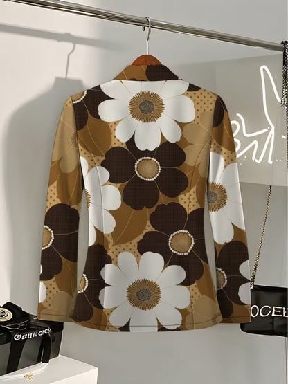 Claudia™ | Blazer con stampa margherita