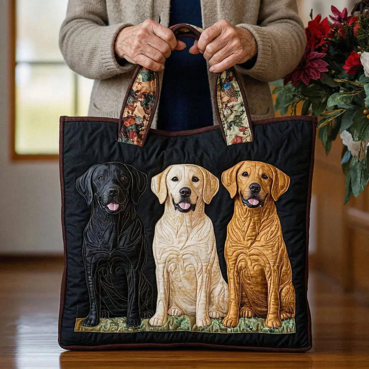 Borsa Fatta a Mano - Tre Labrador