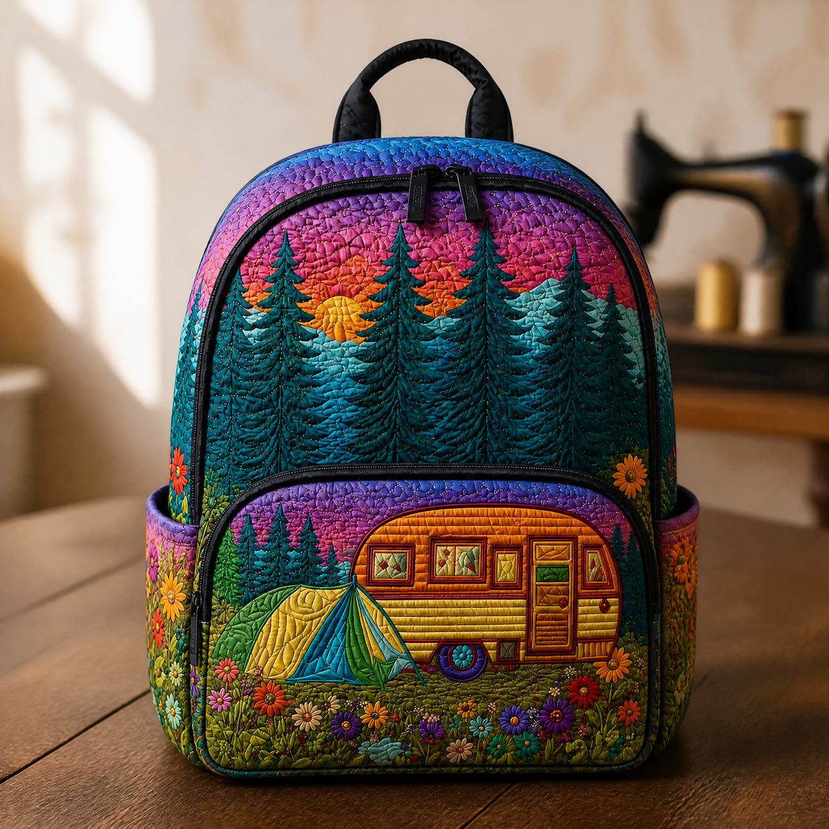 Mochila Acolchada Camping Vibes