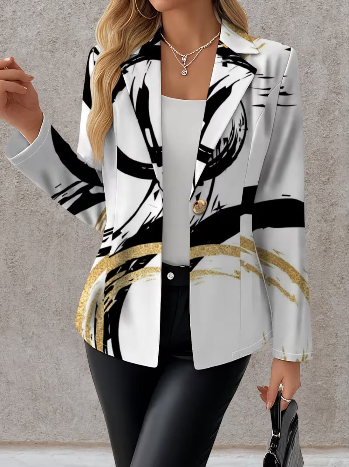 Giovanna™ | Blazer Astratto con Pennellate