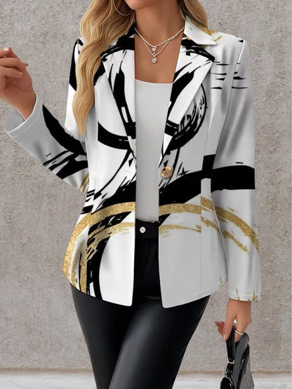 Giovanna™ | Blazer Astratto con Pennellate