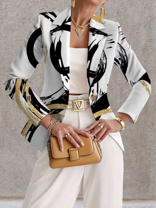 Giovanna™ | Blazer Astratto con Pennellate